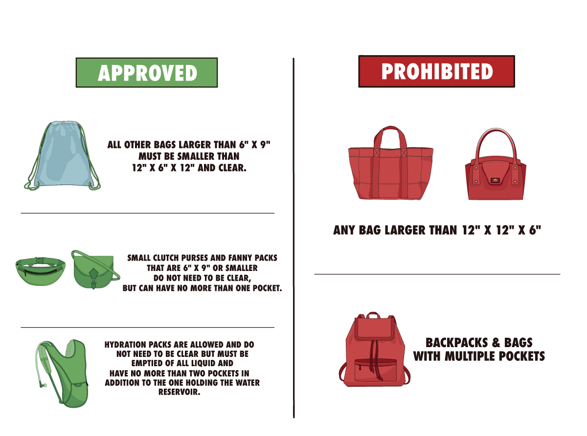 What is the bag policy? Bonnaroo Information